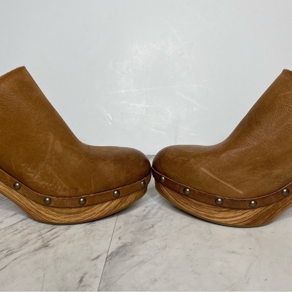 New! Kork Ease Darby Brown Terra Leather Heeled Clog 11M - Picture 5 of 13